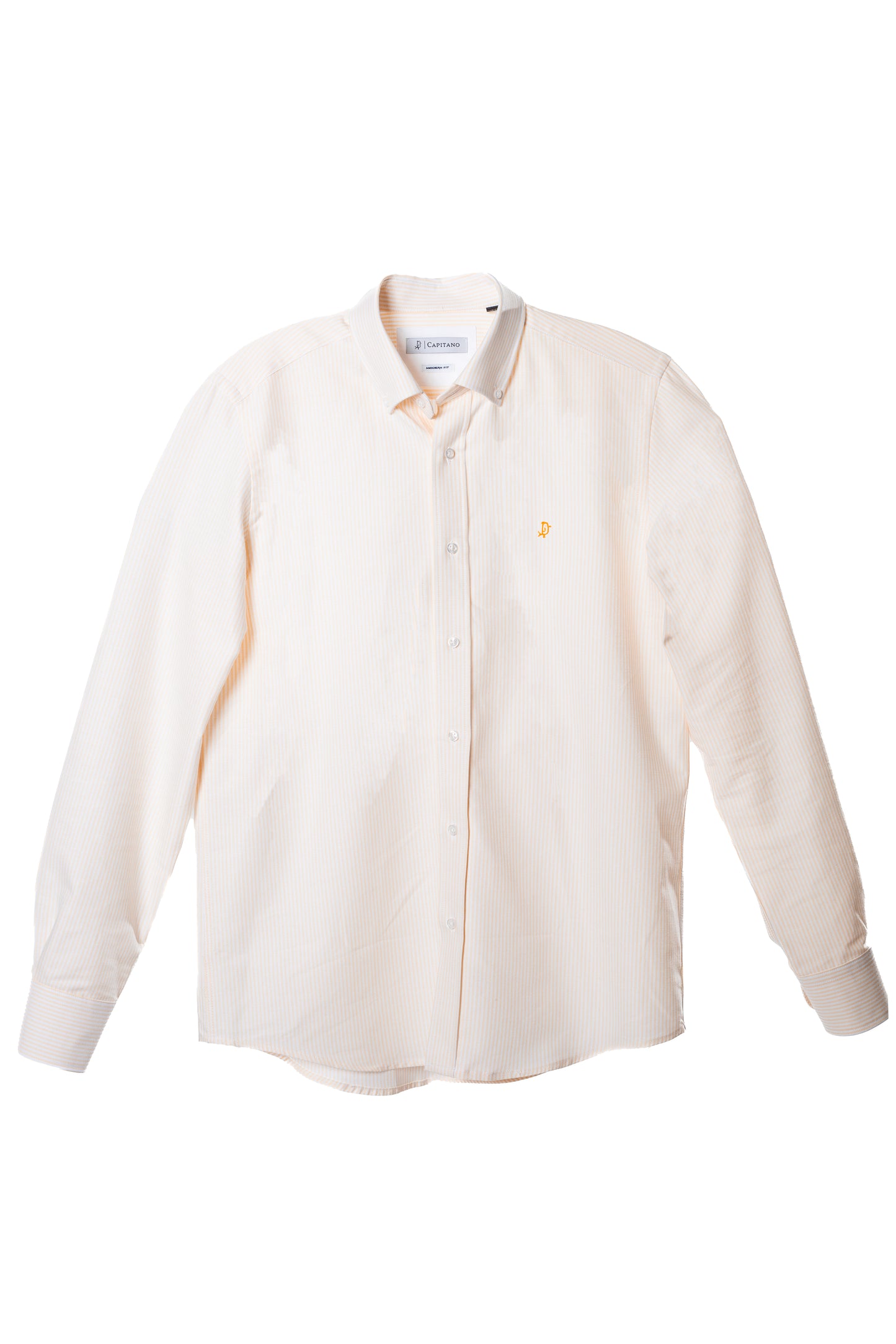 CAMISA OXFORD RAYAS AMARILLA