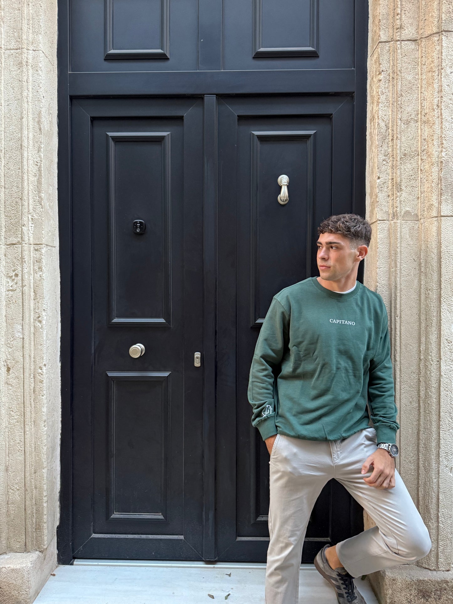 SUDADERA ''CAPITANO'' VERDE