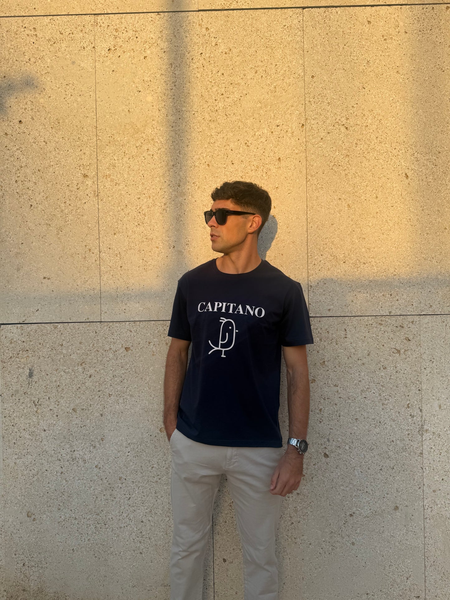 CAMISETA ''CAPITANO'' AZUL MARINO