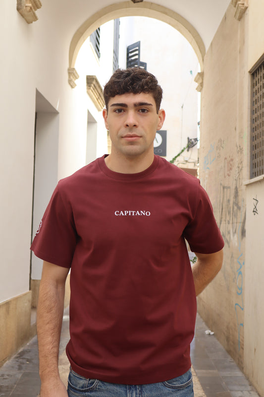 CAMISETA ''CAPITANO'' BURDEOS