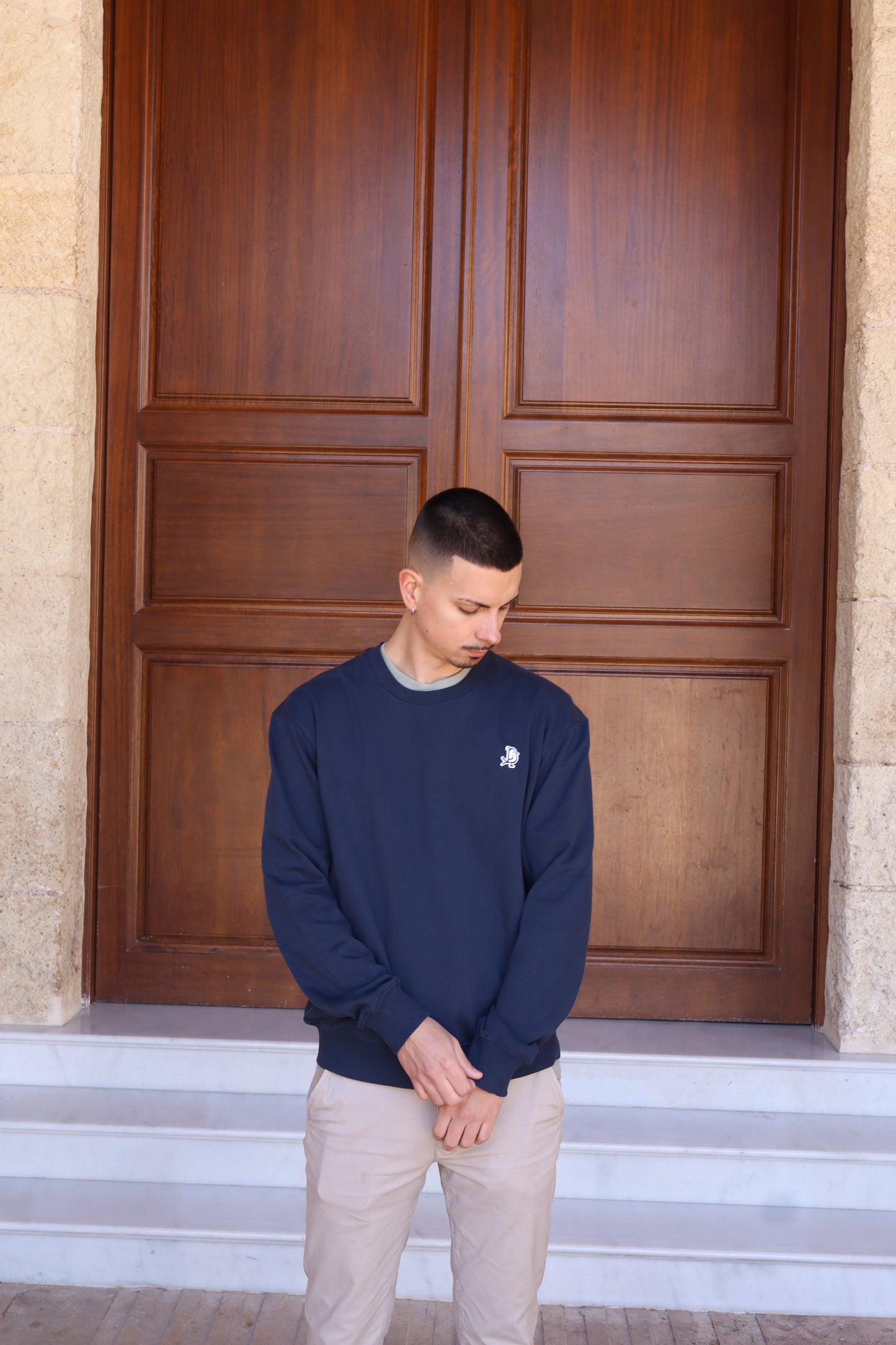 SUDADERA BASICA AZUL MARINO