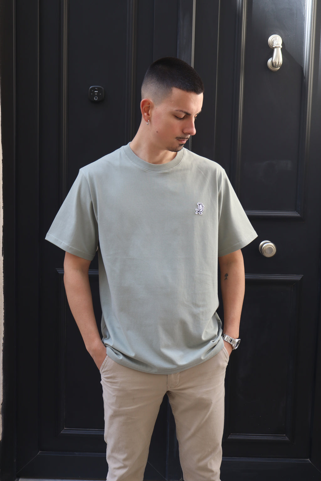 CAMISETA BASICA ''CAPITANO'' VERDE OLIVA