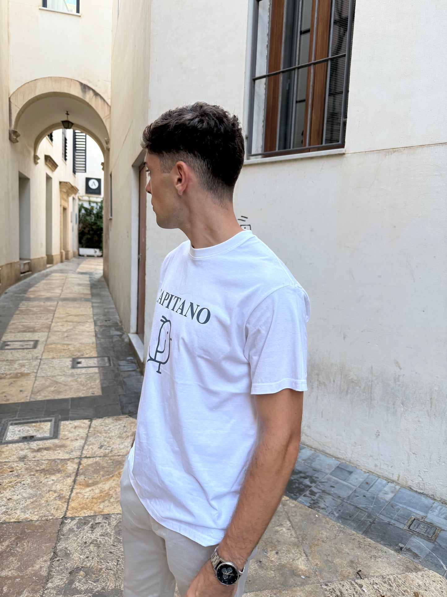 CAMISETA ''CAPITANO'' BLANCA