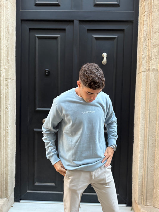 SUDADERA ''CAPITANO'' CELESTE
