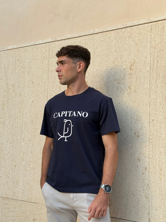 CAMISETA ''CAPITANO'' AZUL MARINO