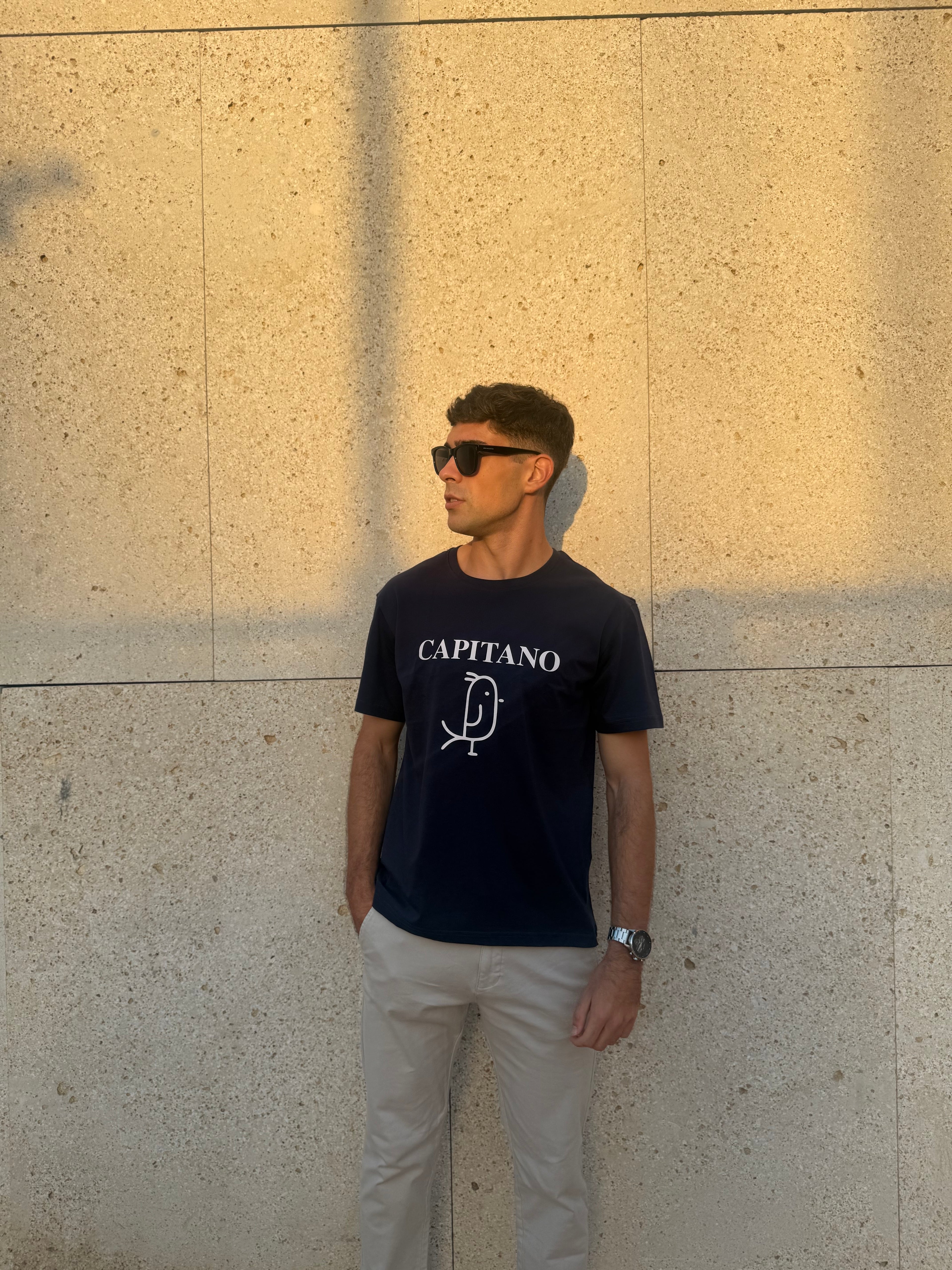 CAMISETA ''CAPITANO'' AZUL MARINO